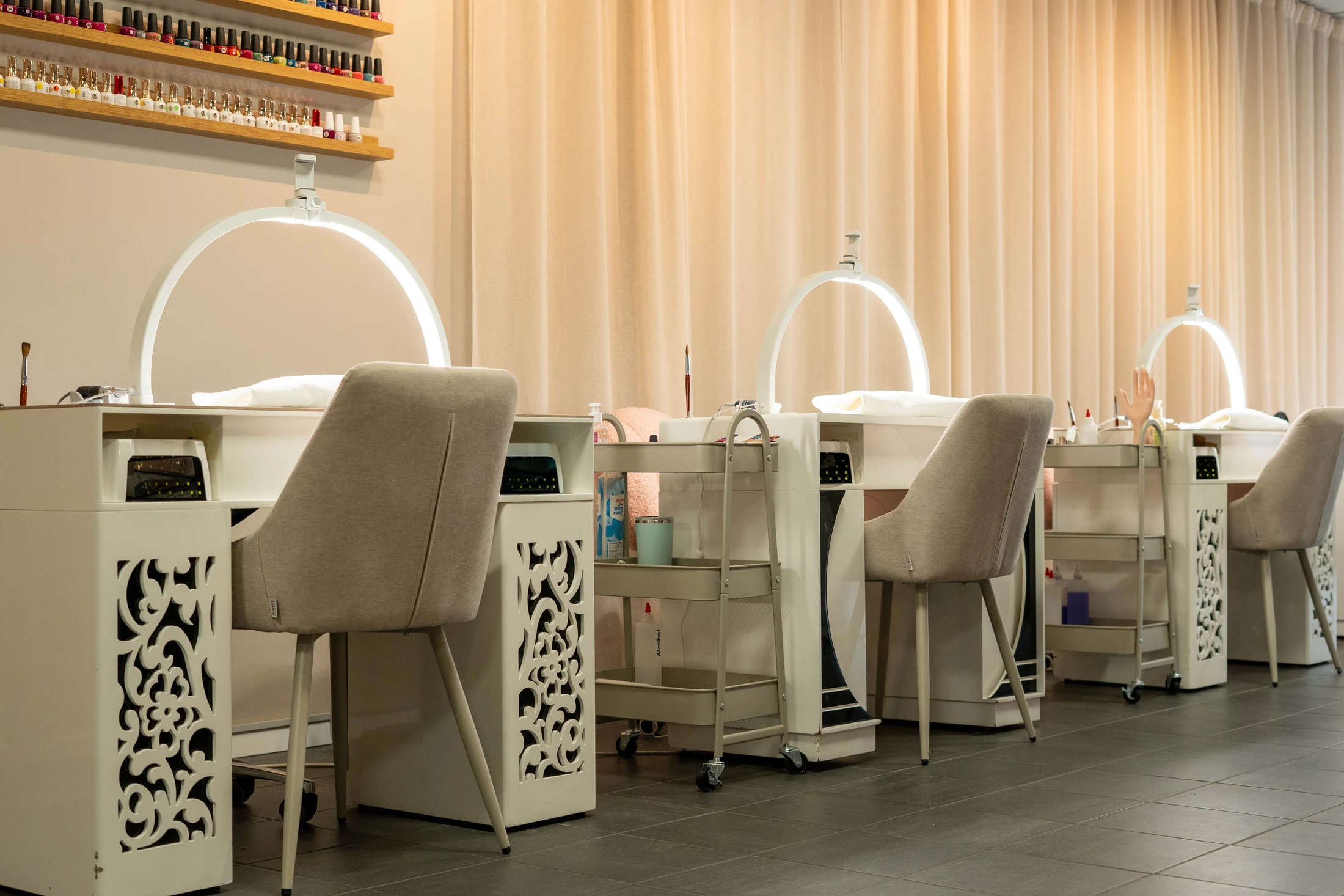 Interiör från Aura Nails studio